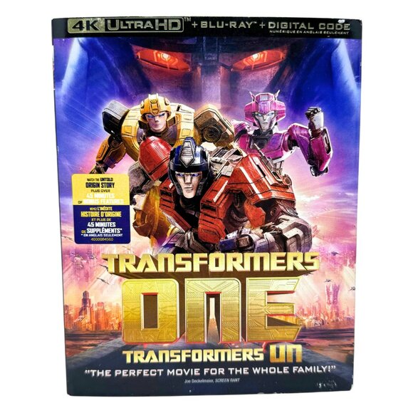 Transformers One (4K UHD Blu-ray) Kids Cartoon Brand New and Sealed!!! - Picture 1 of 3